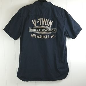 Harley-Davidsons Mens Button up garage shirt